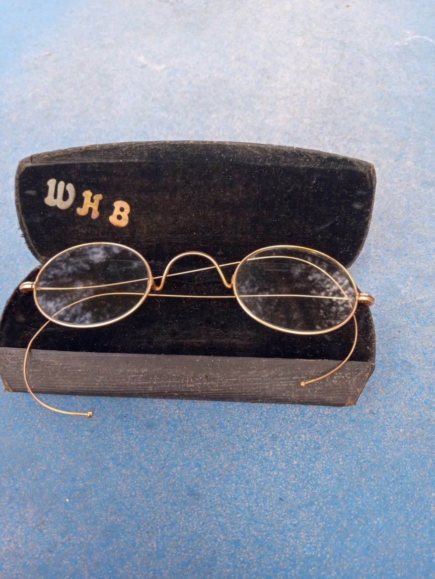 Vintage 1930s Wire Rim 10k Gold Glasses