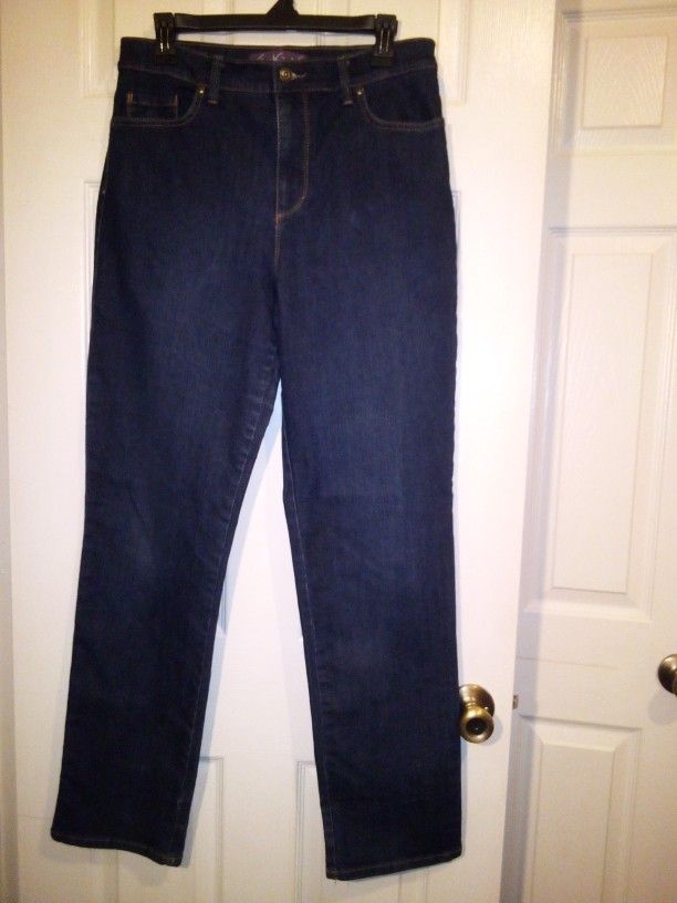 Gloria Vanderbilt Amanda Dark Wash Jeans Size 10 Average