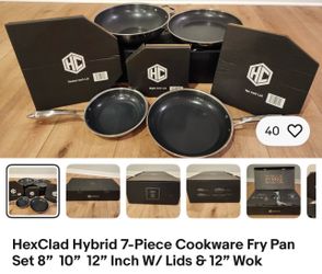 Hexclad   Hybrid 7 pcs fry pans new in box ** Sylmar  pick up**