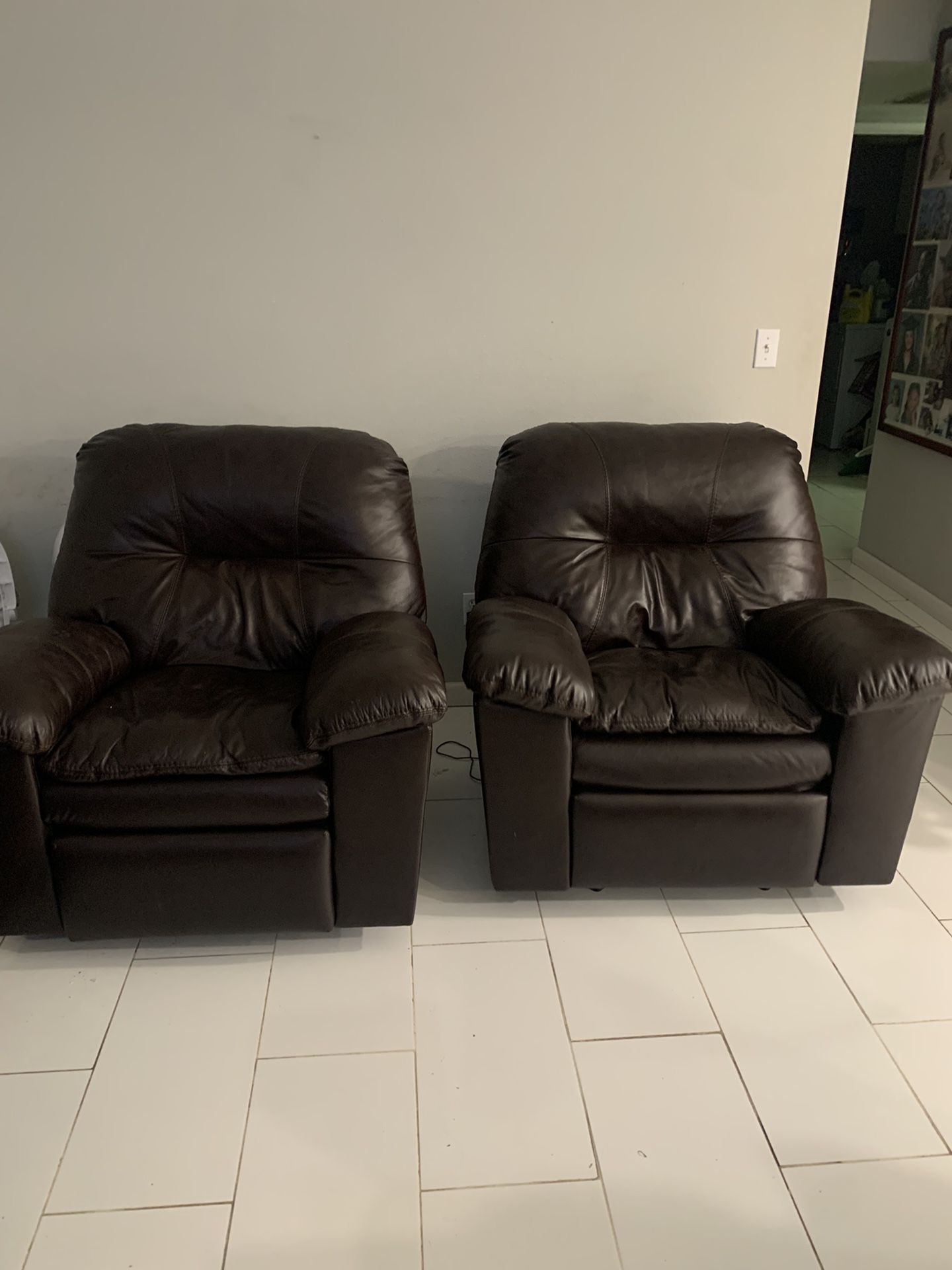Rocking, Recliner Leather Couches 