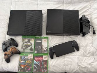 PlayStation portal used once w/ box , 2 Xbox ones with accessories