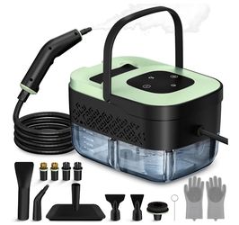 Steam Cleaner, Portable Steamer for Cleaning with 16pcs Accessories, 6-Level Adjustable and 15s Heat-Up, Handheld Steam Cleaner for Home, Tile, Dirt,