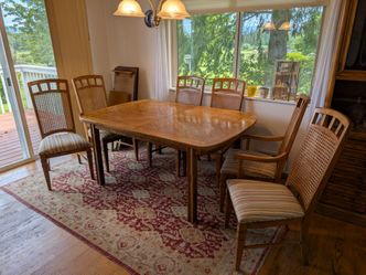 Vintage Stanley Furniture Formal Extension Dining set w Chairs
