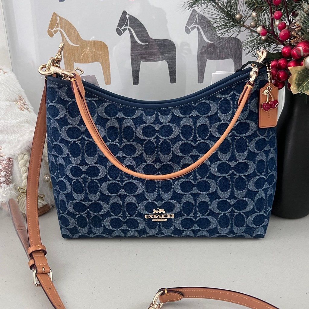 COACH Laurel Shoulder Bag In Signature Denim CY702