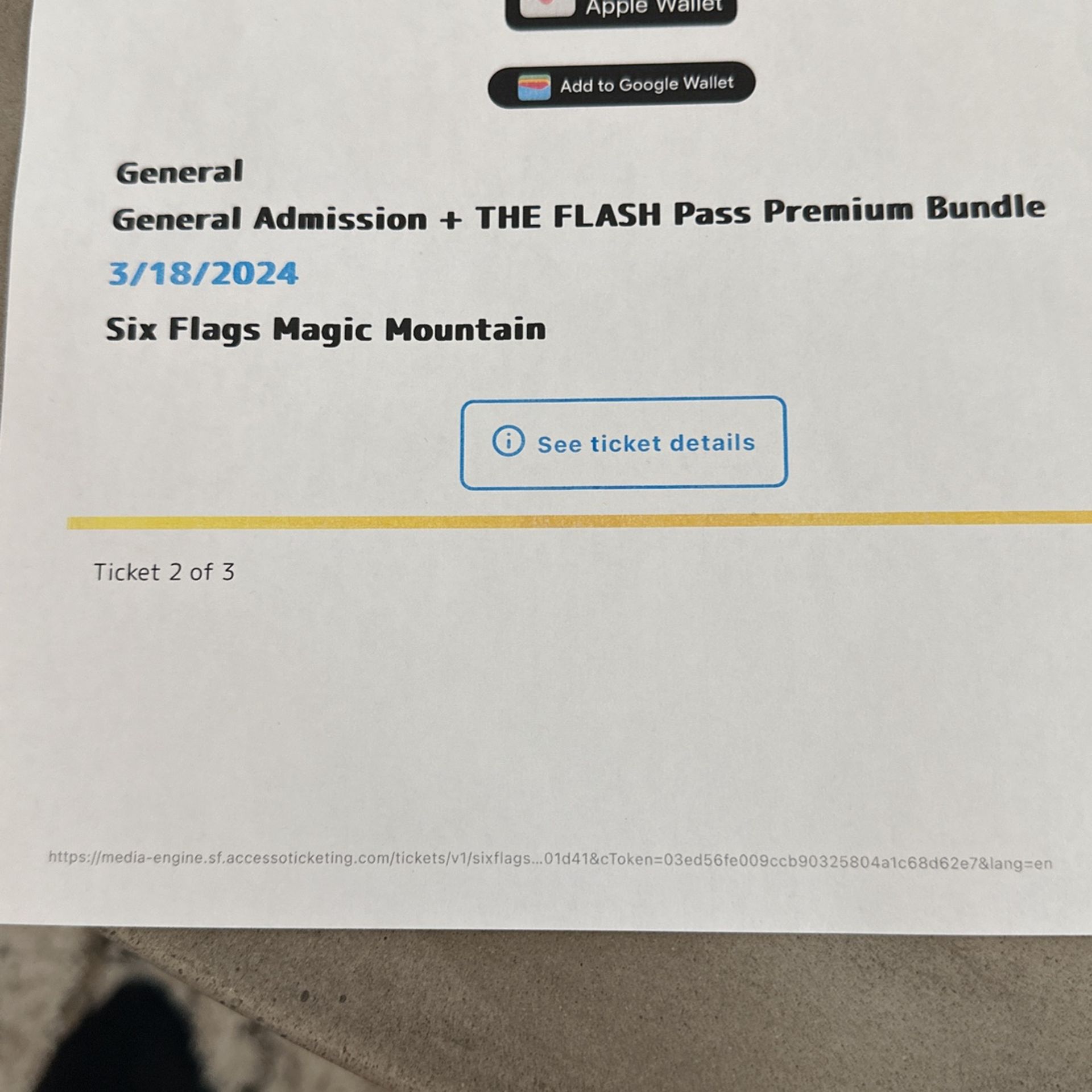 Six Flags Magic Mountain Tickets