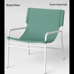 Brand New Room Essentials Sling Accent Lounge Chair  Tone On Tone Crisp Green