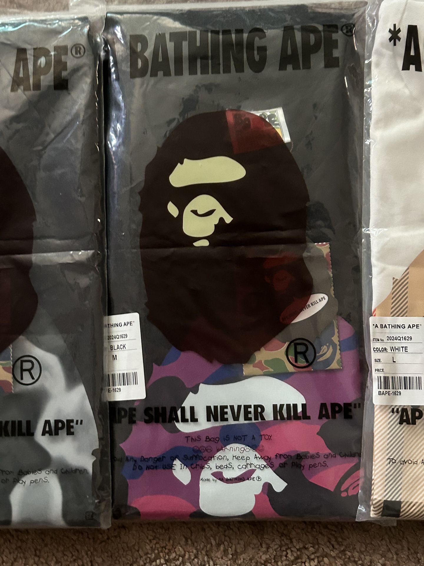 Bape T Shirts 1 For 50$ All For 135$