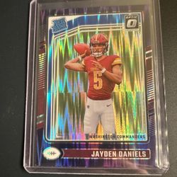 2024 Panini Donruss - Rated Rookie Jayden Daniels #248 Purple Shock (RC)