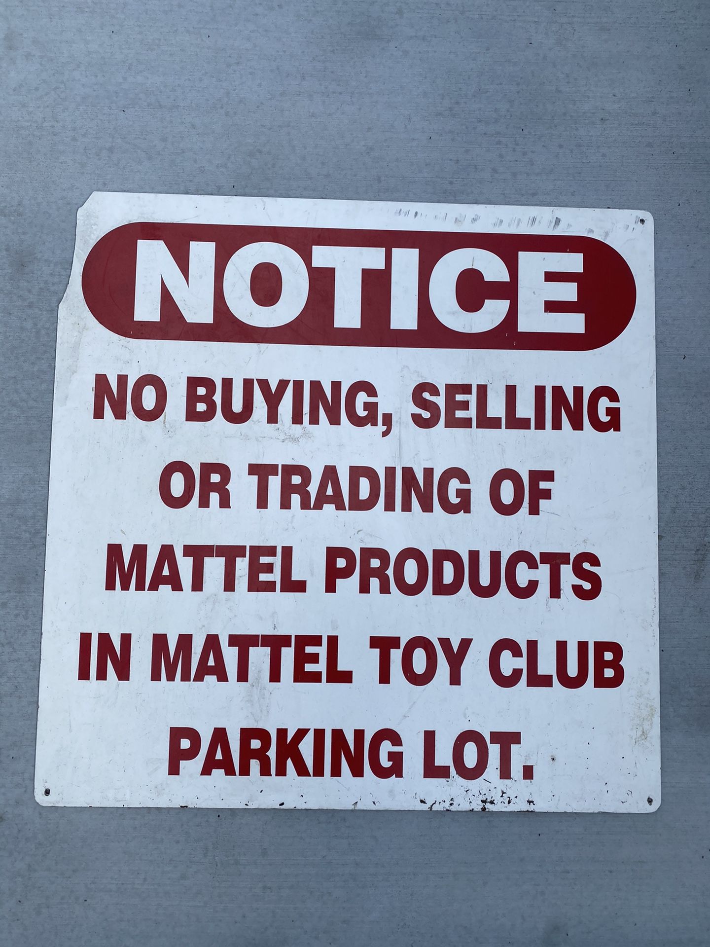 Mattel Store Sign