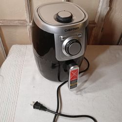 Chefman RJ38-V2-65 6.5 Quart Air Fryer Oven Space Saving Flat Basket Black