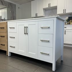 SALE ~ Modern PVC Bathroom Vanity - 48 inches ~ Floor Sample