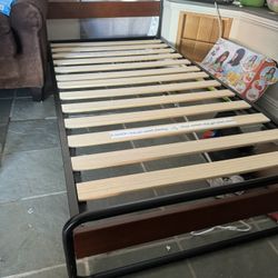 Twin Bed Frame with Mattress 