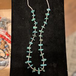 Hand Made genuine Turquoise Necklace