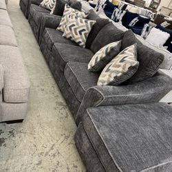 Stunning Charcoal Living Room Set.  No Credit Needed Financing Available! 