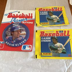 MLB Vintage Collectibles 1989-90. Button / Stickers . New