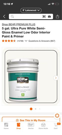 5 gal ultra pure white