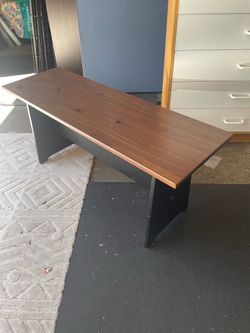 Wooden Bench with Black Base ( 40 inch long x 18 inch height x 13 inch wide