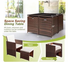 Out sunny 9 pc furniture