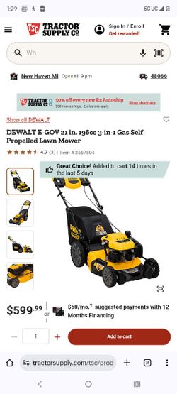 DeWalt Self Propelled Lawn Mower