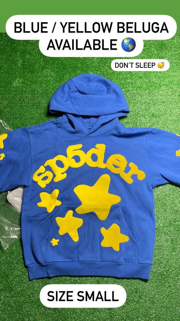 Blue &Yellow Beluga Spider Hoodie
