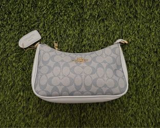 Coach Signature Baby Blue Shoulder Bag
