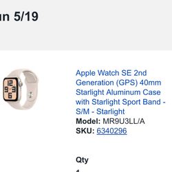 Apple Watch SE 2nd Generation 