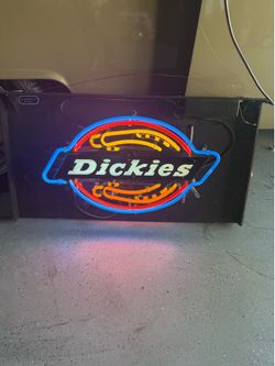 Vintage Dickies store display Neon light