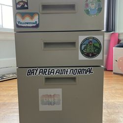 File Cabinet On Wheels: Used Condition