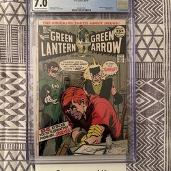 Green Lantern #85 1971 Cgc 7.0  DC Comics Drug Addiction Story Neal Adams Cover