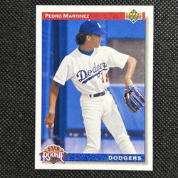 1992 Upper Deck Star Rookie #18 Pedro Martinez Los Angeles Dodgers