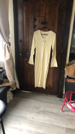 White Long Sleeve Dress 