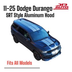 2011-2025 Dodge Durango SRT Style Aluminum Hood with Scoops