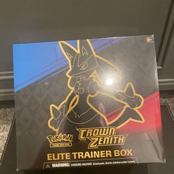 POKEMON TCG CROWN ZENITH ELITE TRAINER BOX ETB SEALED NEW