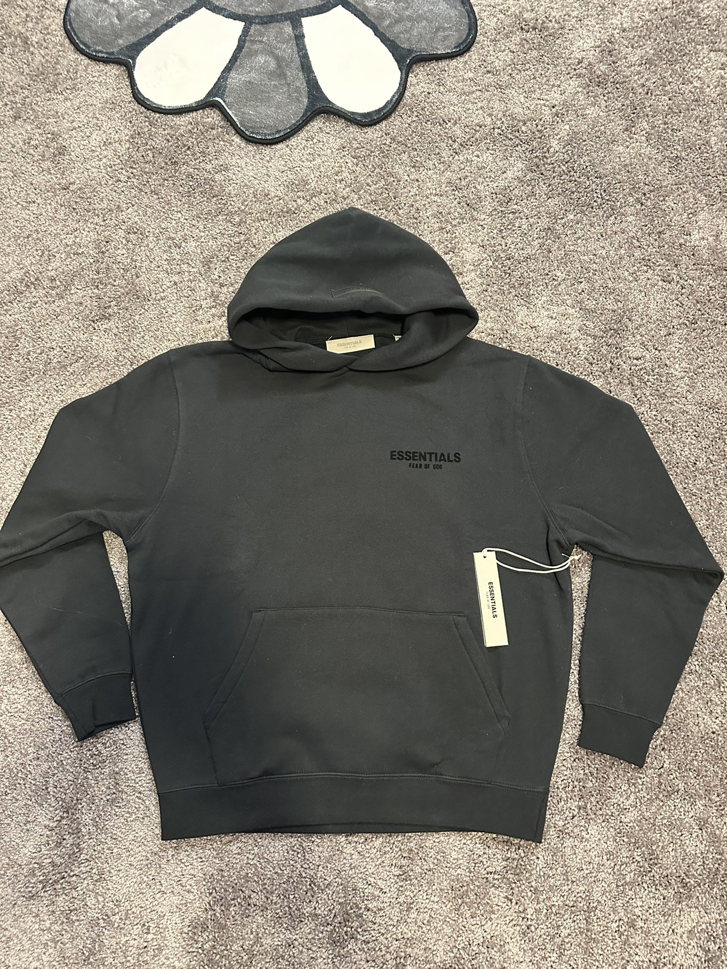 small Black Essential Hoodie