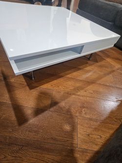 White coffee table