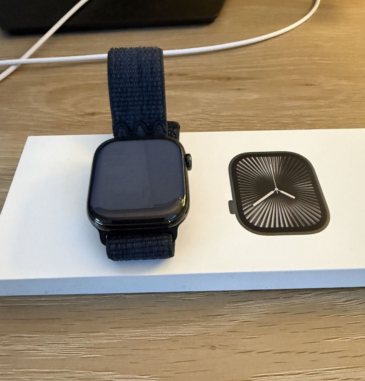 Apple Watch 10 Titanium slate With Box Charger 46mm