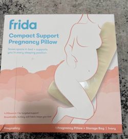 Frida Compact Support Pregnancy Pillow Ivory