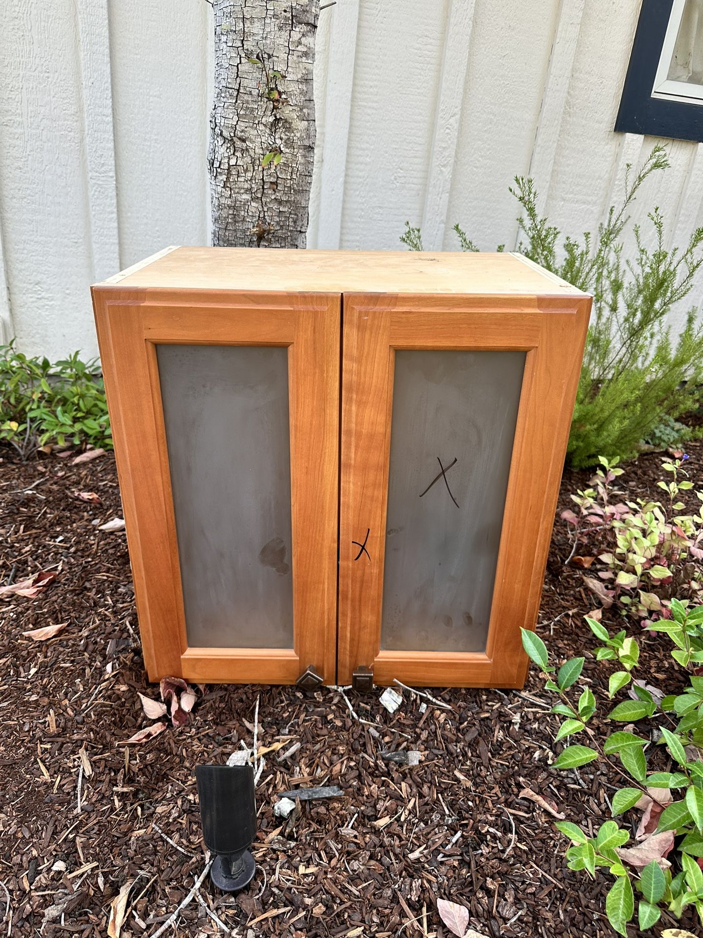 Hanging Cabinet With Glass Doors. 
