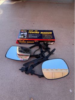 Strap on tow mirrors