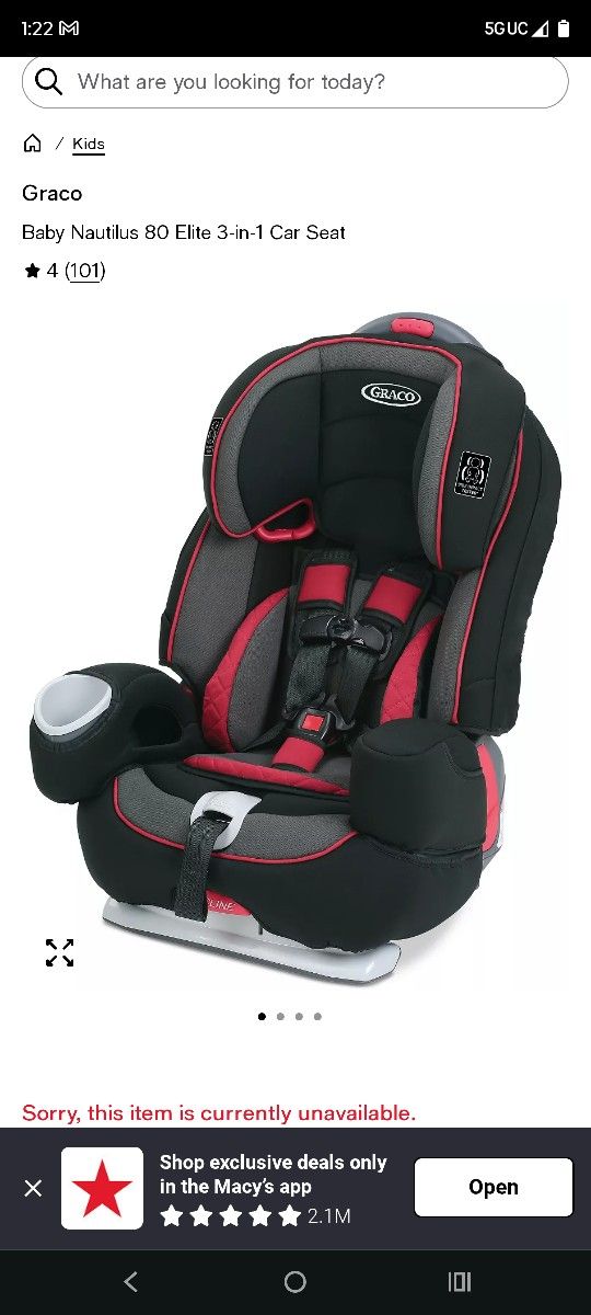 Graco Car Seat 3 In 1