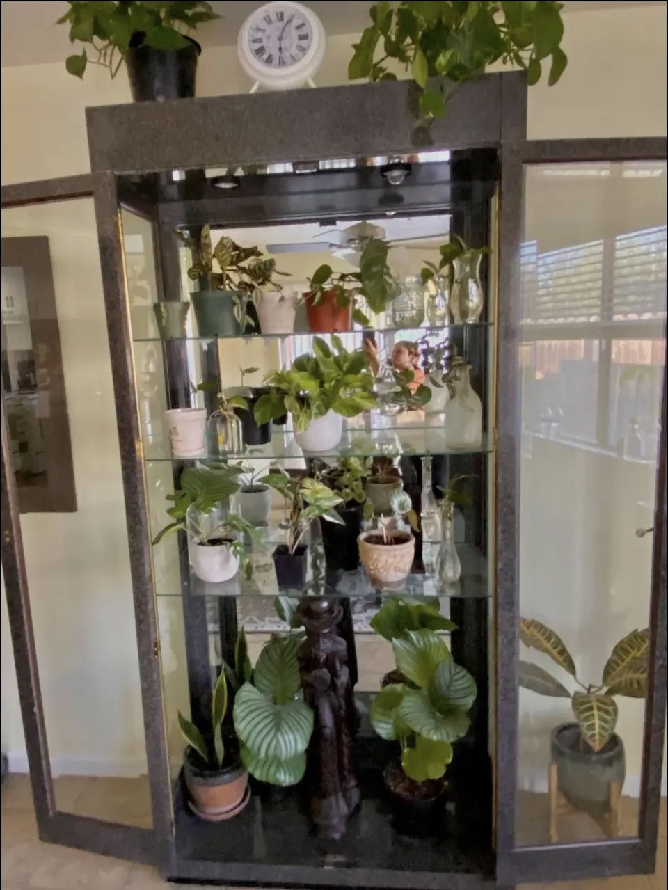 Large Antique China Cabinet 