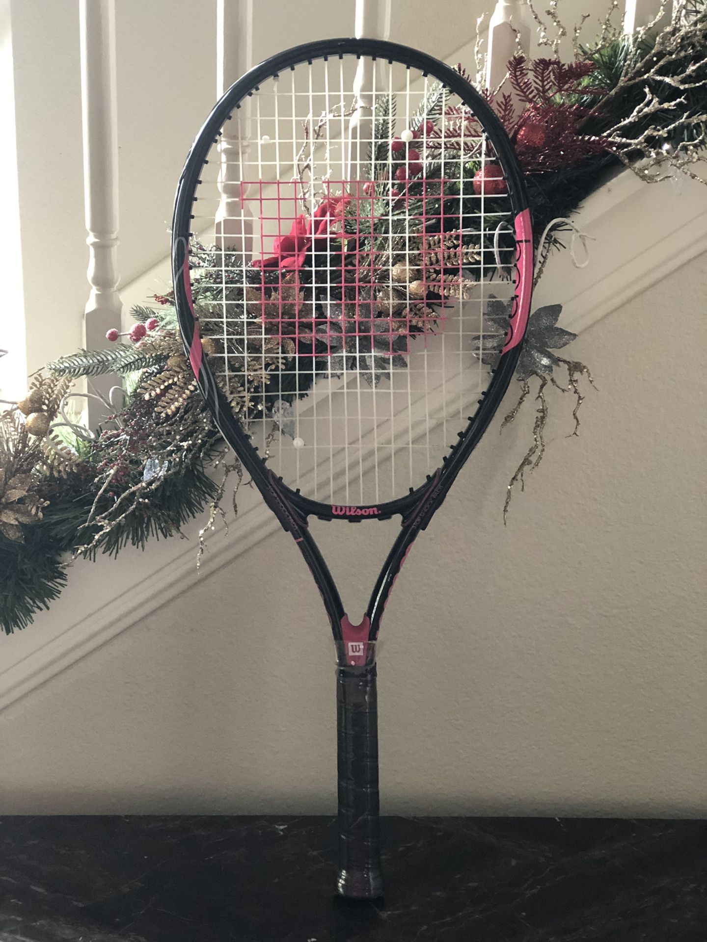 Wilson Hope Tennis Racket Breast Cancer Black & Pink  4 1/2 