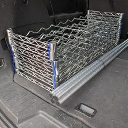 Chrome Wine Rack 7 Tier 9 Bottles Per Tier (63 Bottles) 14"x36"x72"
