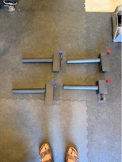 Heavy duty weight plate storage pins