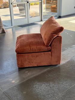 Joybird Bryant Petite Armless Chair (Terra Rose)