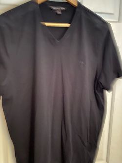 Michael Kors Black V-Neck T-Shirt