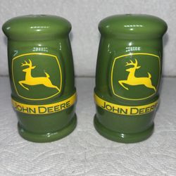 John Deere Salt & Pepper Shakers Never Filled, Display only