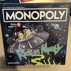 Rick and Morty Monopoly GameStop Exclusive Adult Swim