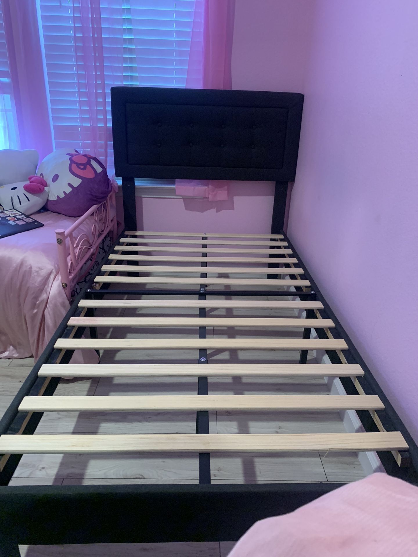 Twin Bed Frame (Extra Easy To Take Apart And Build Good For Travel)