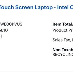 Lenovo Touch Screen Laptop